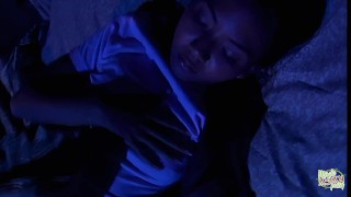 Dry humping Asian girl needs a real man to quench her insatiable thirst for anal