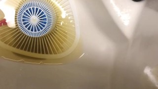 I wanted to cum for you at this urinal after pissing but I had to stop when someone walked in