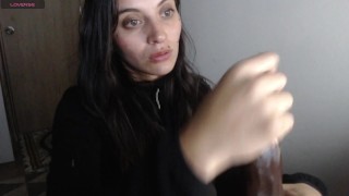 JOI sucking deep monster black cock BBC