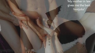 (Shorts) My mom in law gives the best footjobs