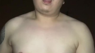 piss play and cumshot at hot night outdoors