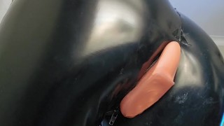 This catsuit holds it in nice and tight, but I wish it fit better.