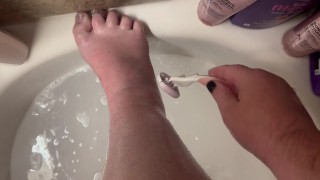 Shower with me shave & shave routine