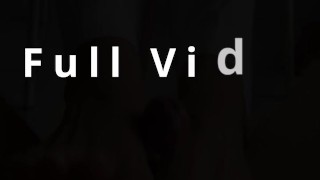 My slave lies on the floor, I crush his balls and cock with my foot