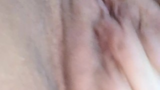 Playing with my wet pussy in the morning