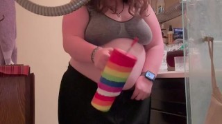 Bathroom fun time today