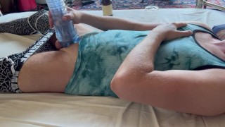 Young Guy Thrusting and Pumping his Fleshlight