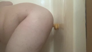 Chubby wet Shower fun 🚿💦🍆🍑 you want play 😊