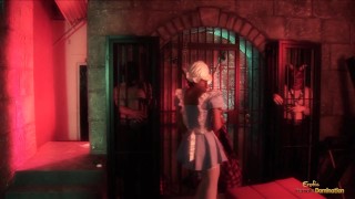 Small tits amazing women was teasing the wrong guys