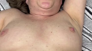MILF Gets Fucked While Smoking and Receives Two Cumshots from Big Uncut Cock! Onlyfans Snookybaby28