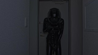 [latex] Latex slave cat vibrator selfie masturbation💕