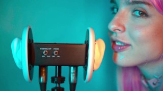 ASMR Close Up Ear Licking 3Dio by Elsa