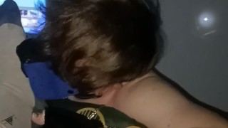 pup Stormy cleans master's dirty socks