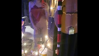 Sexy T-Girl Michelle Flowers Showing Cock