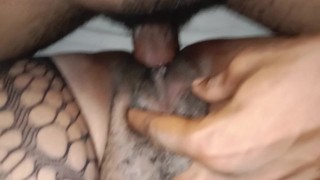 Close up pussy touching