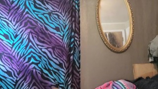 Redheaded ginger hottie sucks her toy, then fucks her ass going deep anal