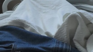 Jack off at hospital and Cumming in hospital right before got caught again part 2