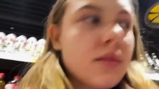 Public extreme stream. Hot fucking in mall