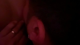 Eating out this sexy ass milf