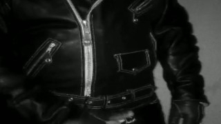 Leather Wanking in Night Vision Cam