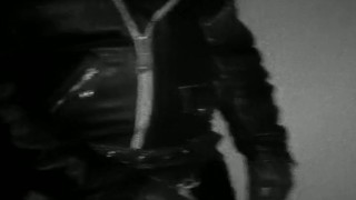 Leather Wanking in Night Vision Cam