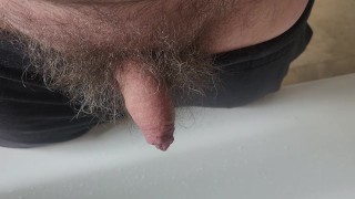 Pissing and showering