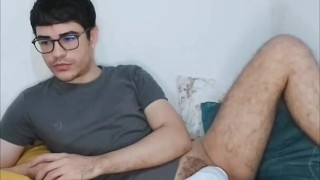I was streaming with a sock on my dick