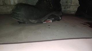 Banana Walkover Crush, flattened under my dirty size 11 boots 😁👣