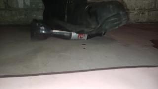 Banana Walkover Crush, flattened under my dirty size 11 boots 😁👣