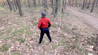 On a bike ride I need to piss, I take a shortcut in the forest and take off my pants