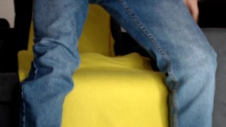 Jerking off my big young cock at night