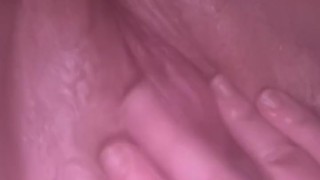 Dripping wet pink pussy