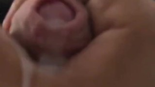 Huge Cumshot in bed