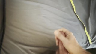 I can spray cum five feet! Watch me do it