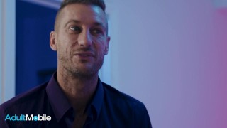 ADULTMOBILE - Bombshell Blondie Savannah Bond Shows Off Her Stunning Body And Her Cock Riding Skills