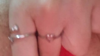 Masajeando la concha.