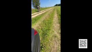 He FUCK me on a motorcycle in the middle of the field - Tonny and Mia