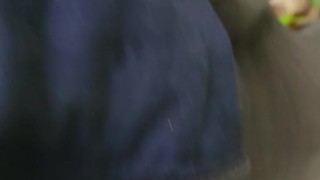 Naughty piss near the path