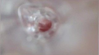 REAL AMATEUR CUMS IN TOY PUSSY | INSIDE POV CLIP