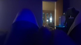 Blinds Up, Door Open! Masturbating While the Cars Go By!