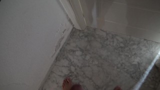 Hairy French Stepmother Shows Stepson How She Is Pissing