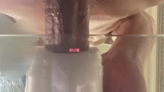 オナホオナニー　下アングルの射精シーン