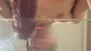 オナホオナニー　下アングルの射精シーン