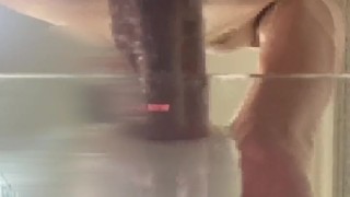 オナホオナニー　下アングルの射精シーン