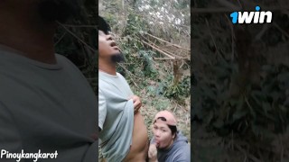 Libugan sa tabing ilog, pinasubo nya sakin titi nya ng muntik na kami makita ng dumaan