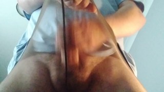 Pantyhose wanker swallow my spunk