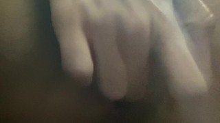 Zoomed wet virgin pussy fingering.