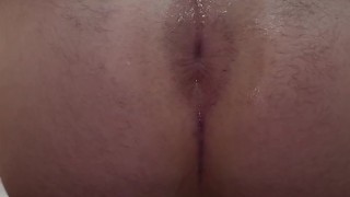 Femboy cums playing with his new 12” pink dildo!