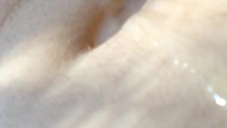 Big Cumshot fills up my Belly Button