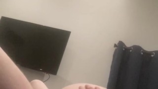 Redhead rides boyfriend until she cums!